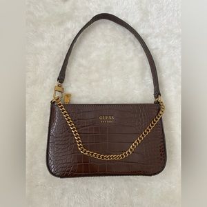 Guess Katey mini croc shoulder bag